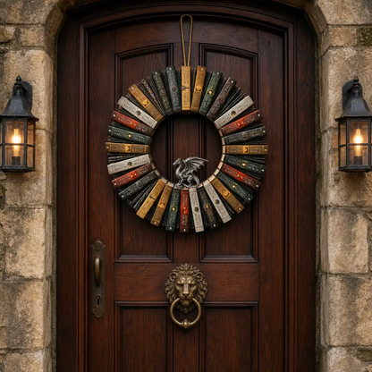 Book Wreath
